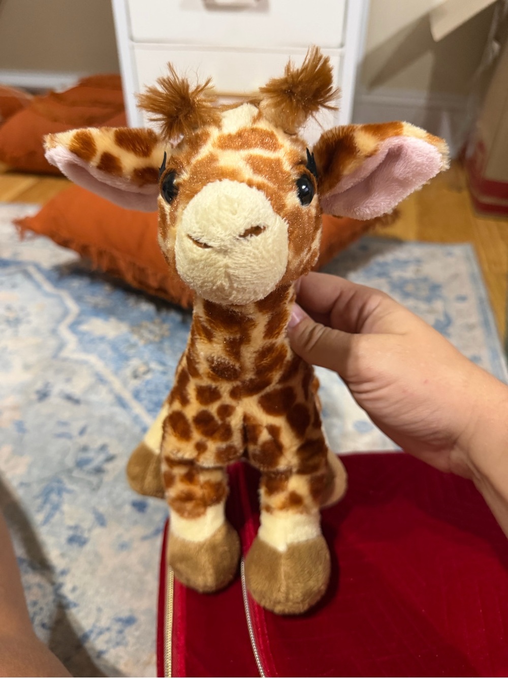 Cute Giraffe Plush Stuffed Animal - Brown & Cream